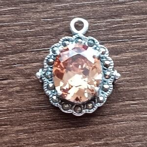 Champagne Quartz 925 Silver Pendant